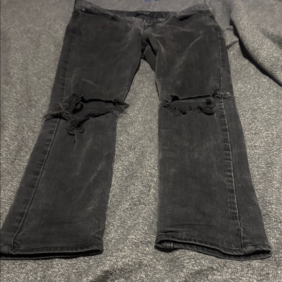 PacSun Men’s Black Distressed Skinny Jeans | 32x30 | Street Style 🖤 - Picture 9 of 9